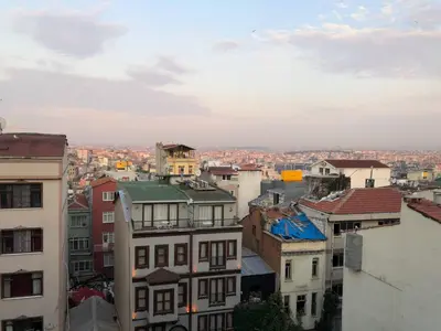 a view of a city with buildings at Taksim House Suites in Istanbul