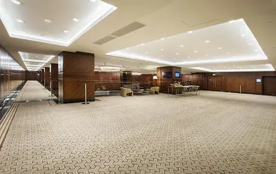 a large room with desks and chairs in a building at DoubleTree by Hilton Istanbul-Avcilar in Istanbul