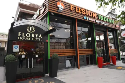 a fukuza house hotel on a city street at Florya House Hotel in Istanbul