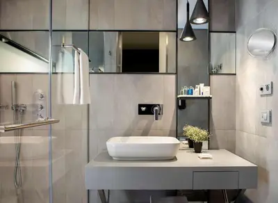 a bathroom with a sink and a shower at Radisson Blu Hotel Istanbul Asia in Istanbul