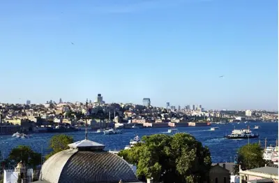 a view of a city and a body of water at Septimum in Istanbul