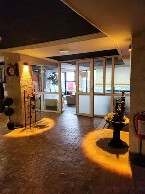 a room with a building with lights in it at Elite Hotel City Center Corlu Bed and Breakfast in Corlu
