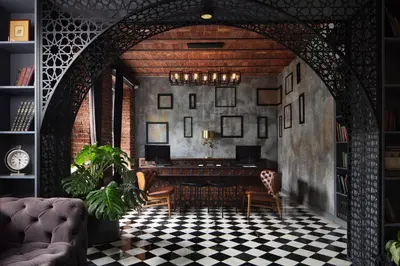 an archway in a room with a table and chairs at DeCamondo Galata, a Tribute Portfolio Hotel in Istanbul