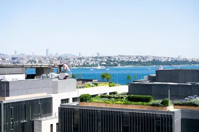a view of a city from the top of a building at Nidya Hotel Galataport in Istanbul
