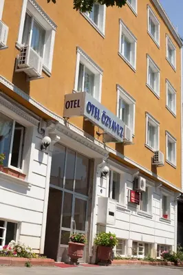 a building with a sign that reads off campus at Topkapı Otel Özyavuz in Istanbul