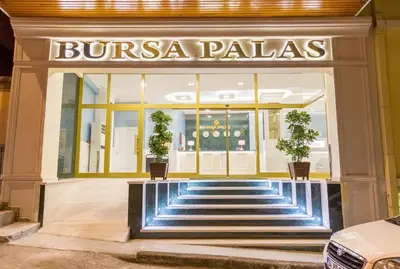 a store front of a bulgas palas building at Bursa Palas Hotel in Bursa