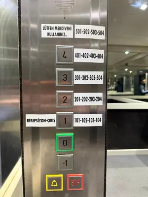 a close up of a ticket machine at a subway station at lily airport otel in Arnavutköy
