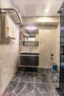 a bathroom with a sink and a mirror at Gul Otel in Istanbul