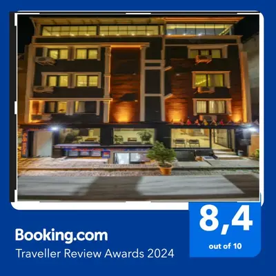 a flyer for a hotel with a picture of a building at Gul Otel in Istanbul