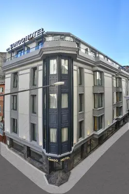 a rendering of a large white building at The Tango Hotel Taksim in Istanbul