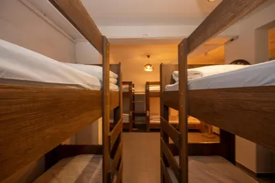 a group of bunk beds in a room at Taksim Square Hostel in Istanbul