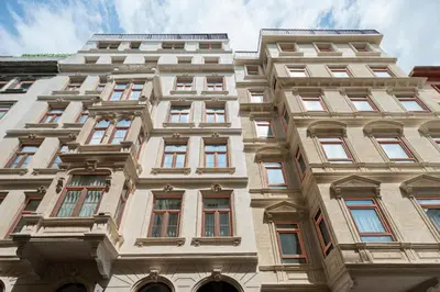 a tall building with windows on the side of it at Akka Suites Taksim-Special Class in Istanbul