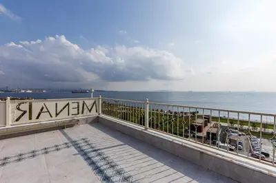 a view of the ocean from a balcony with a railing at MENAR HOTEL&SUITES -Old City Sultanahmet in Istanbul