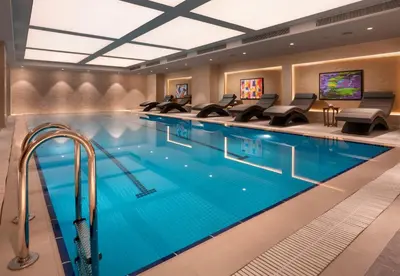 a large swimming pool in a hotel room at Radisson Blu Hotel, Sakarya in Sakarya