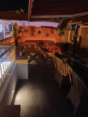 an overhead view of a restaurant with tables and chairs at Hotel Ipekyolu in Sapanca