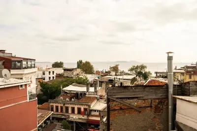 a city view from the roof of a building at Kervanchi in Istanbul