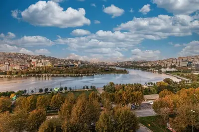 a view of a river in a city at Ramada by Wyndham Istanbul Golden Horn in Istanbul