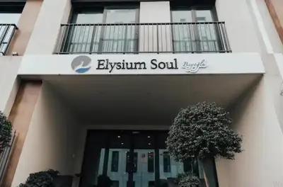 a sign on the side of a building at Cosy Studio Flat -One Room in a new residence near Taksim in Istanbul