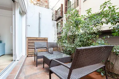 a group of chairs and tables on a patio at NOA - Tatar Beyi 18 in Istanbul