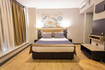 a bedroom with a bed in a room at Levor Hotel in Bursa
