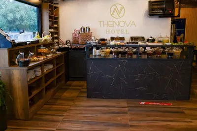 a bakery with a counter with food on it at THE NOVA HOTEL in Yalova