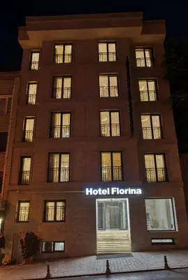 a building with a hotel flerno sign on it at Florina Hotel in Istanbul