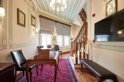 a dining room with a table and chairs at White Palace Old City Boutique Hotel in Istanbul