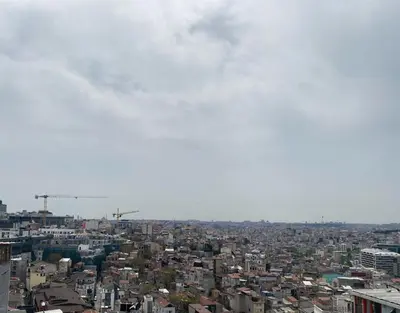 a view of a city from the top of a building at Taksim La Marino Hotel in Istanbul
