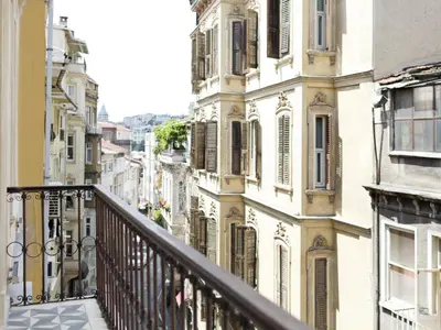 a view from a balcony of a building at Casa Di Bava Suites by TCH in Istanbul