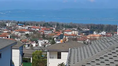 a view of a city with houses and roofs at family villas 2 in Sapanca