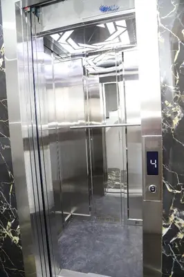 a elevator in a building with a glass door at HOTEL GLOBAL 2022 in Istanbul