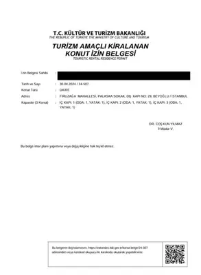a screenshot of a page of a website with a document at Brand New Central Modern Loft Smart Design! #144 in Istanbul