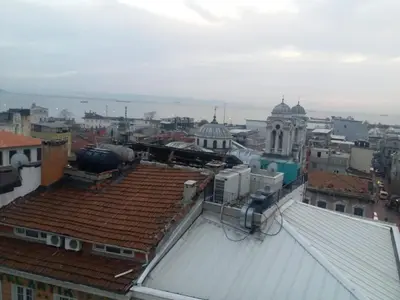 a view of the roofs of buildings in a city at Orient Hotel in Istanbul