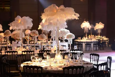 a group of tables with whiteviks at Hilton Istanbul Kozyatagi in Istanbul