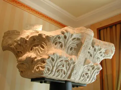 a large artifact in a room with a wall at Eresin Hotels Sultanahmet - Boutique Class in Istanbul