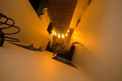 a light on the side of a wall at Vardar Palace Hotel - Special Category in Istanbul