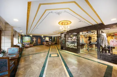 a lobby of a store with a ceiling at Seven Hills Hotel - Special Category in Istanbul