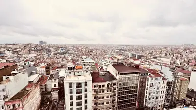 an aerial view of a city with buildings at The Green Park Taksim in Istanbul