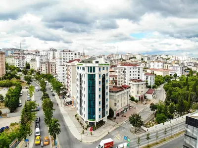 an aerial view of a city with buildings at FONTANA VERDE in Istanbul
