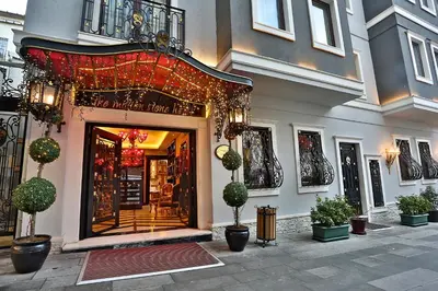 a store front of a building with christmas lights at The Million Stone Hotel - Special Category in Istanbul