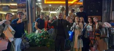 a man standing in front of a group of people at Mr Lion Kumkapı Otel in Istanbul