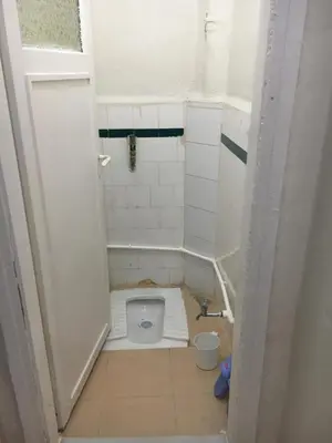 a small bathroom with a toilet in a room at Canan’s apartment in Istanbul