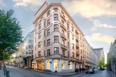 an architectural rendering of a building on a city street at Valide Hotel in Istanbul