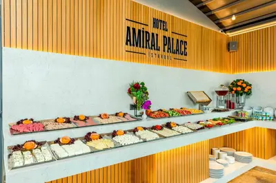 a buffet line with many different types of food at Amiral Palace Hotel Boutique Class in Istanbul