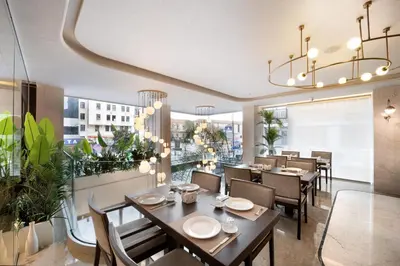 a dining room with a table and chairs at Bentley Hotel Bosphorus - Special Class in Istanbul