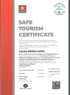 a flyer for a state tourism centreitute with a red at Laleli Gonen Hotel in Istanbul