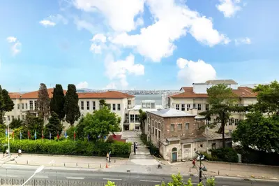 a view of a city with buildings and a street at The Maestro Hotel in Istanbul