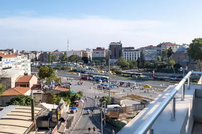 a view of a city with a street and buildings at Lavin Hotel & Suites in Istanbul