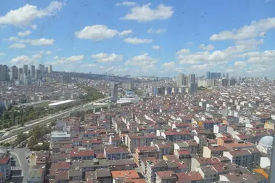 a view of a city with many buildings at King Suite TC1 in Esenyurt