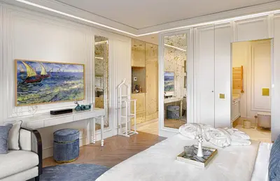 a living room with a couch and a table at Ulus G Residences in Istanbul